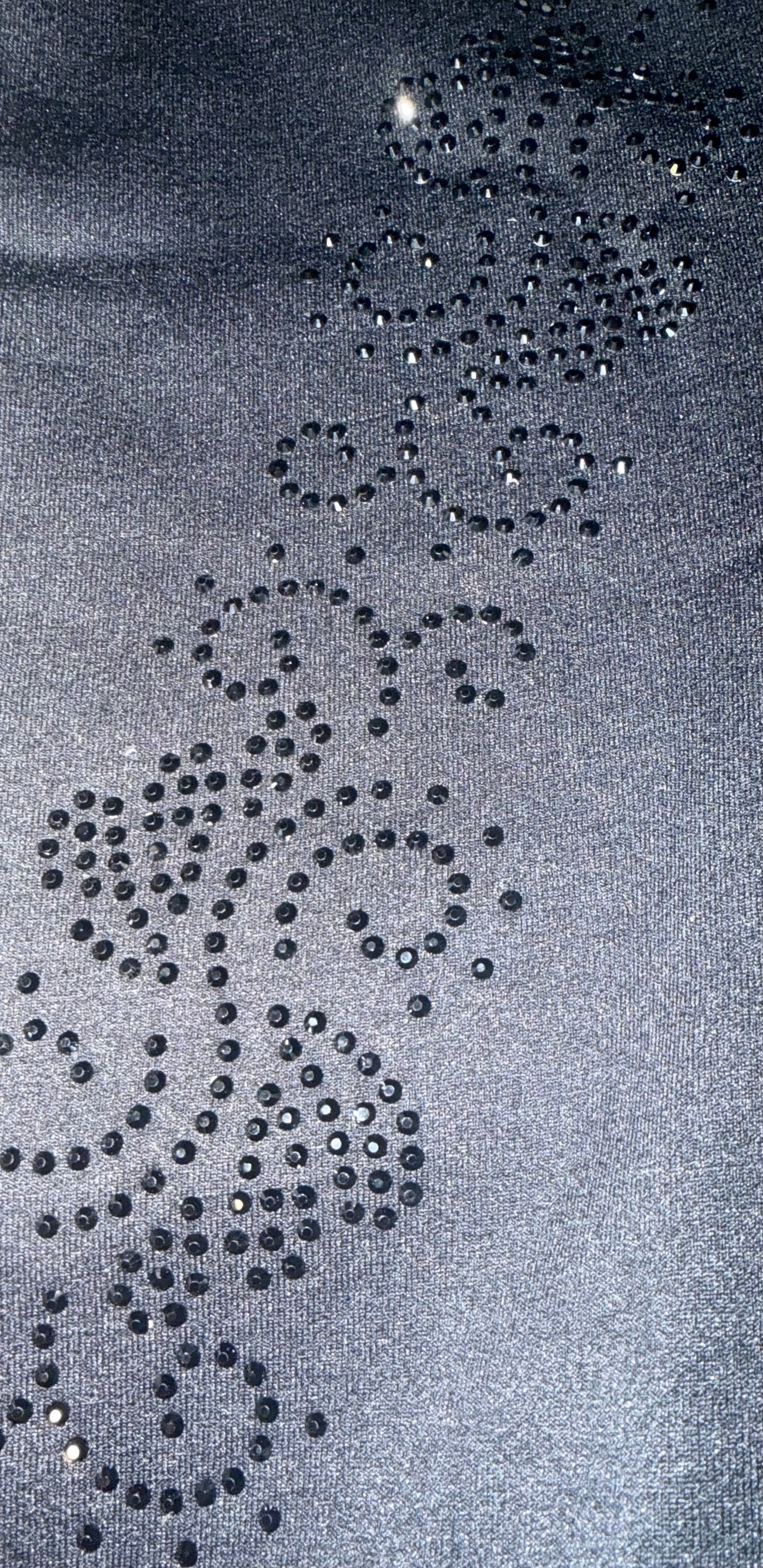 Crystals Swirls - Jet Black - Ice Skating Pants