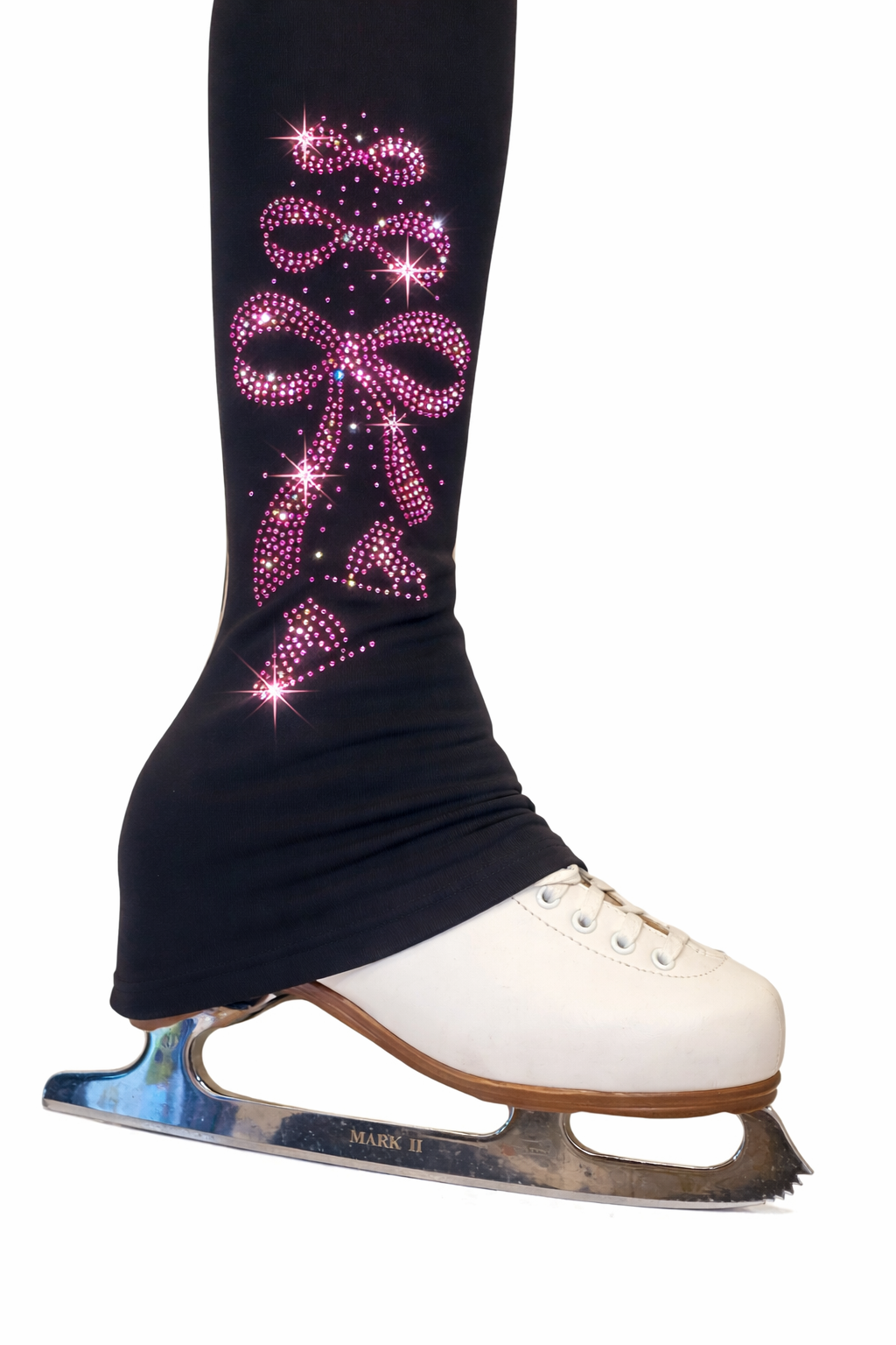 Crystal Bow  - Pink - Ice Skating Pants