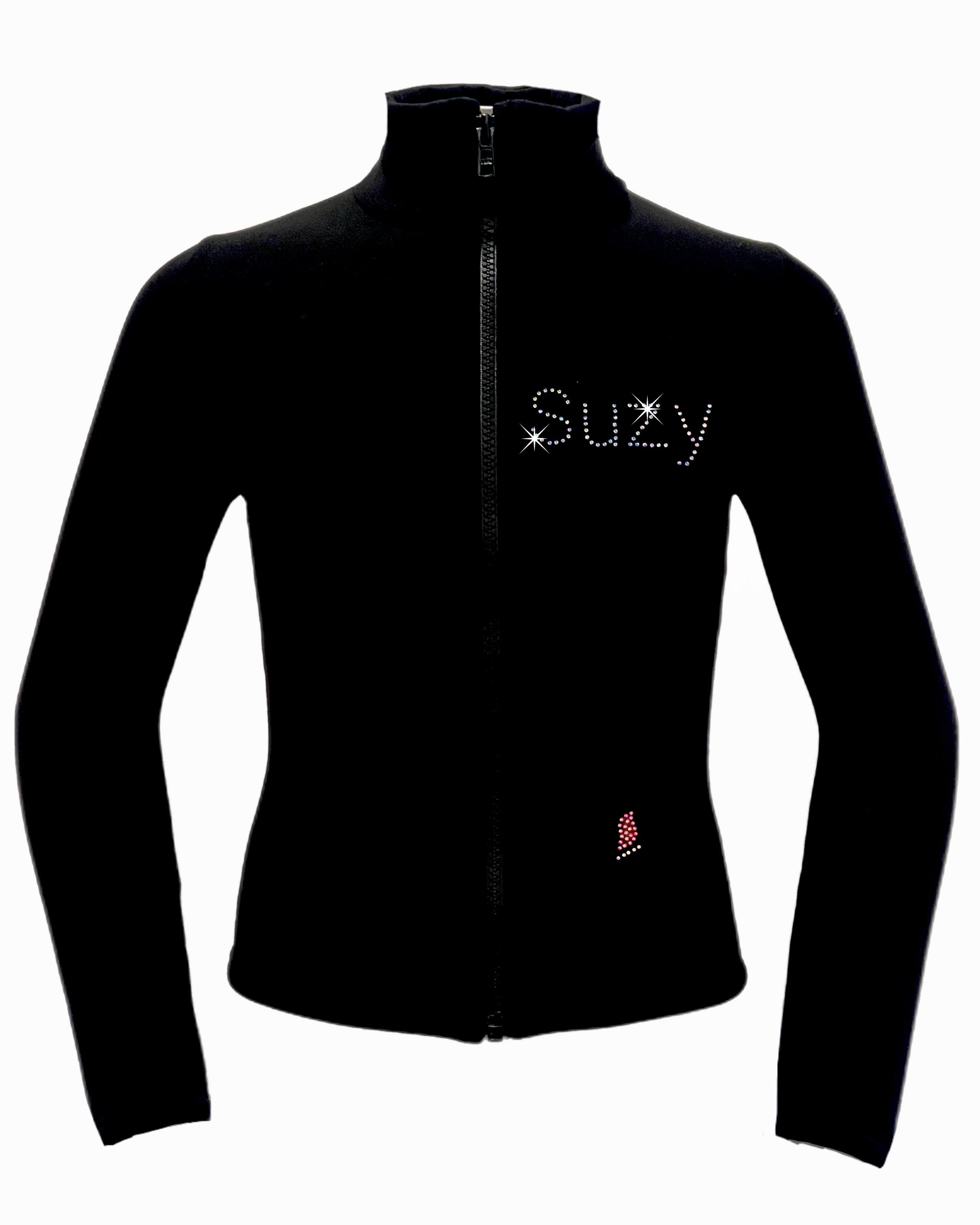 Personalized - Pair of Skates - Ice Skating Jacket - Name on the Front Left Side