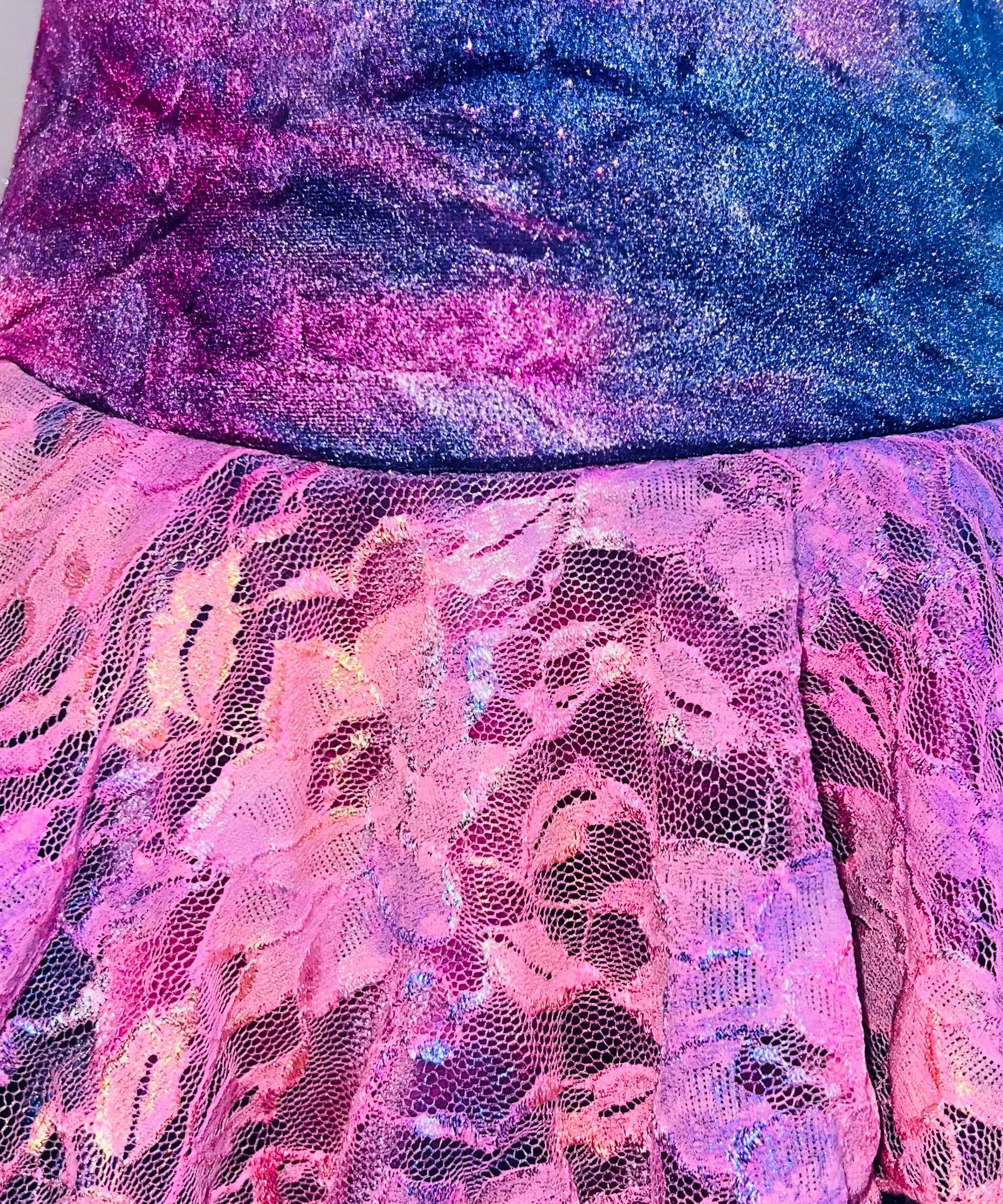 Velvet Ice Skating Dress Pink/Purple
