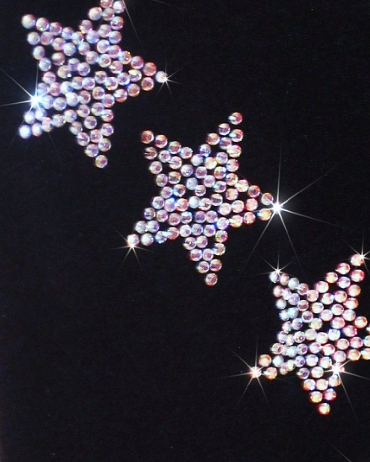 Spiral Stars - AB Clear - Girls Ice Skating Pants