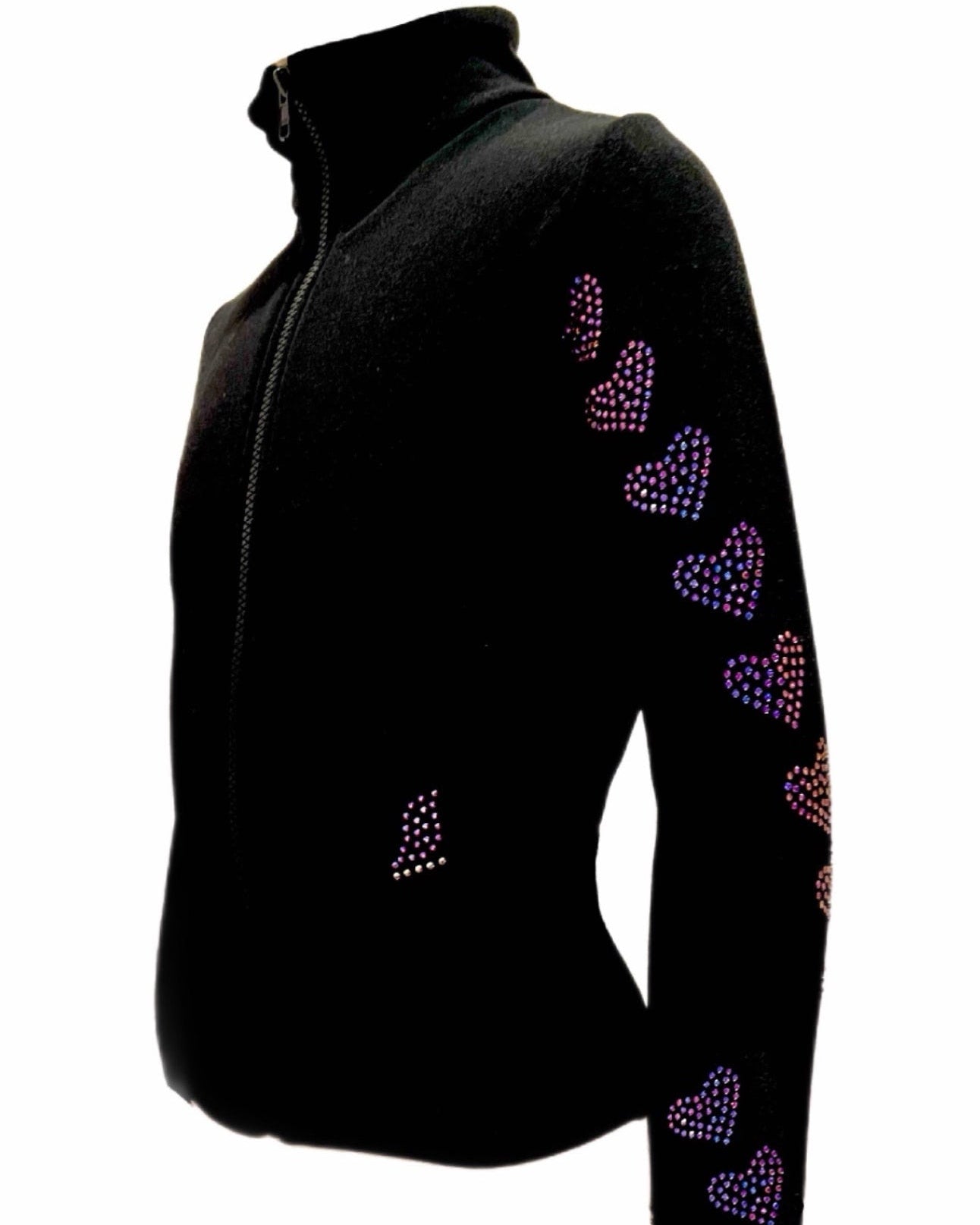 Spiral Hearts - Purple Flare - Ice Skating Jacket