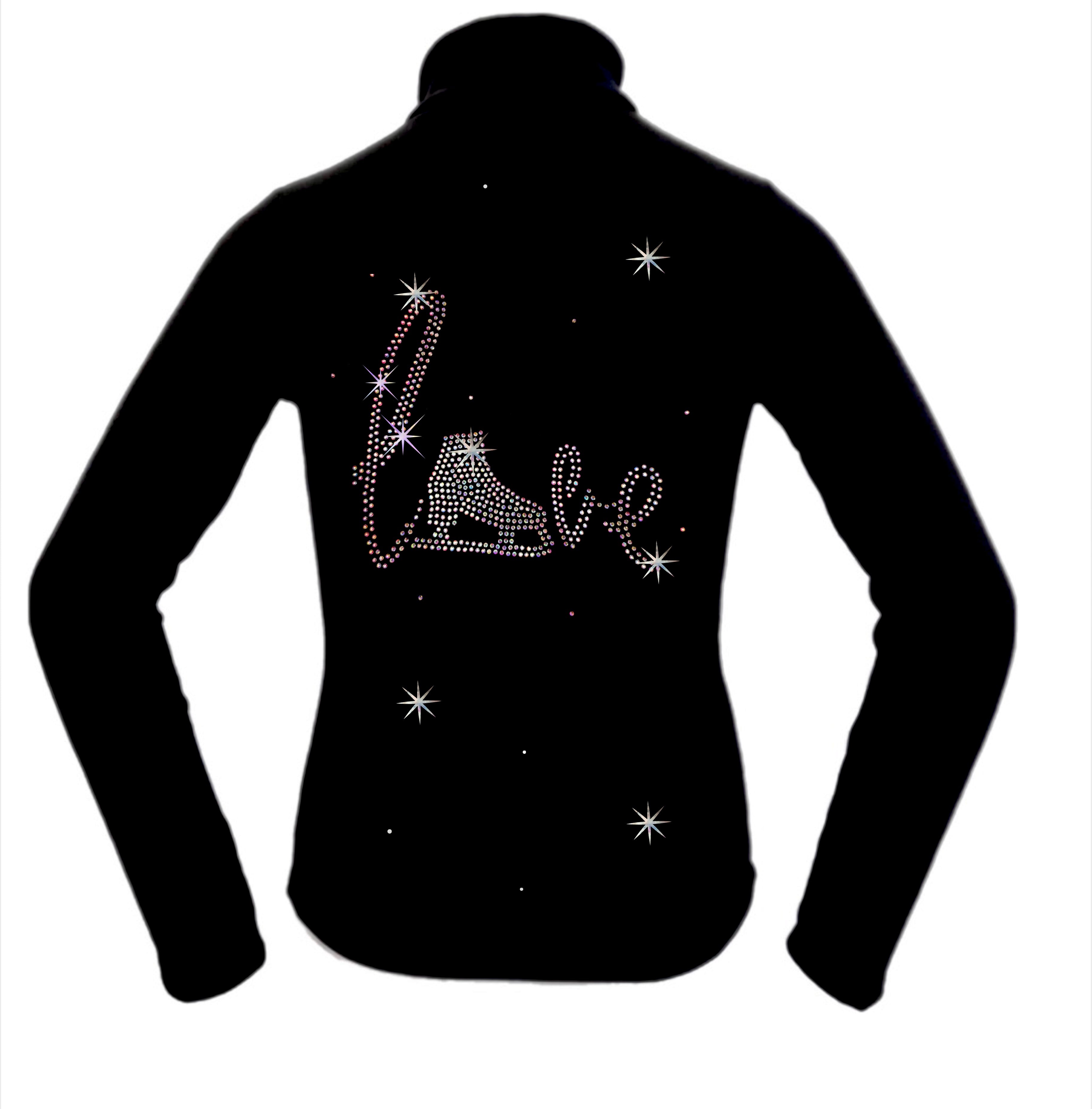Love to Skate - AB Clear - Girls  Ice Skating Jacket