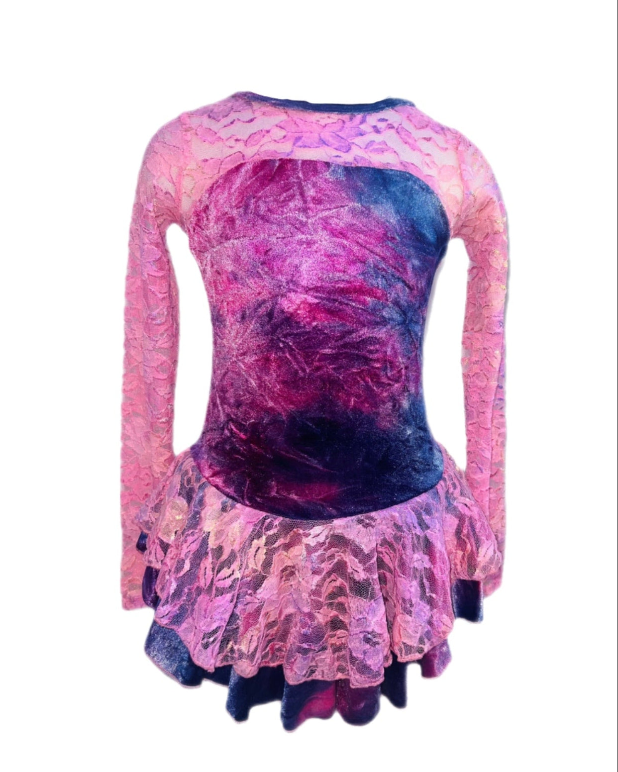 Velvet Ice Skating Dress Pink/Purple