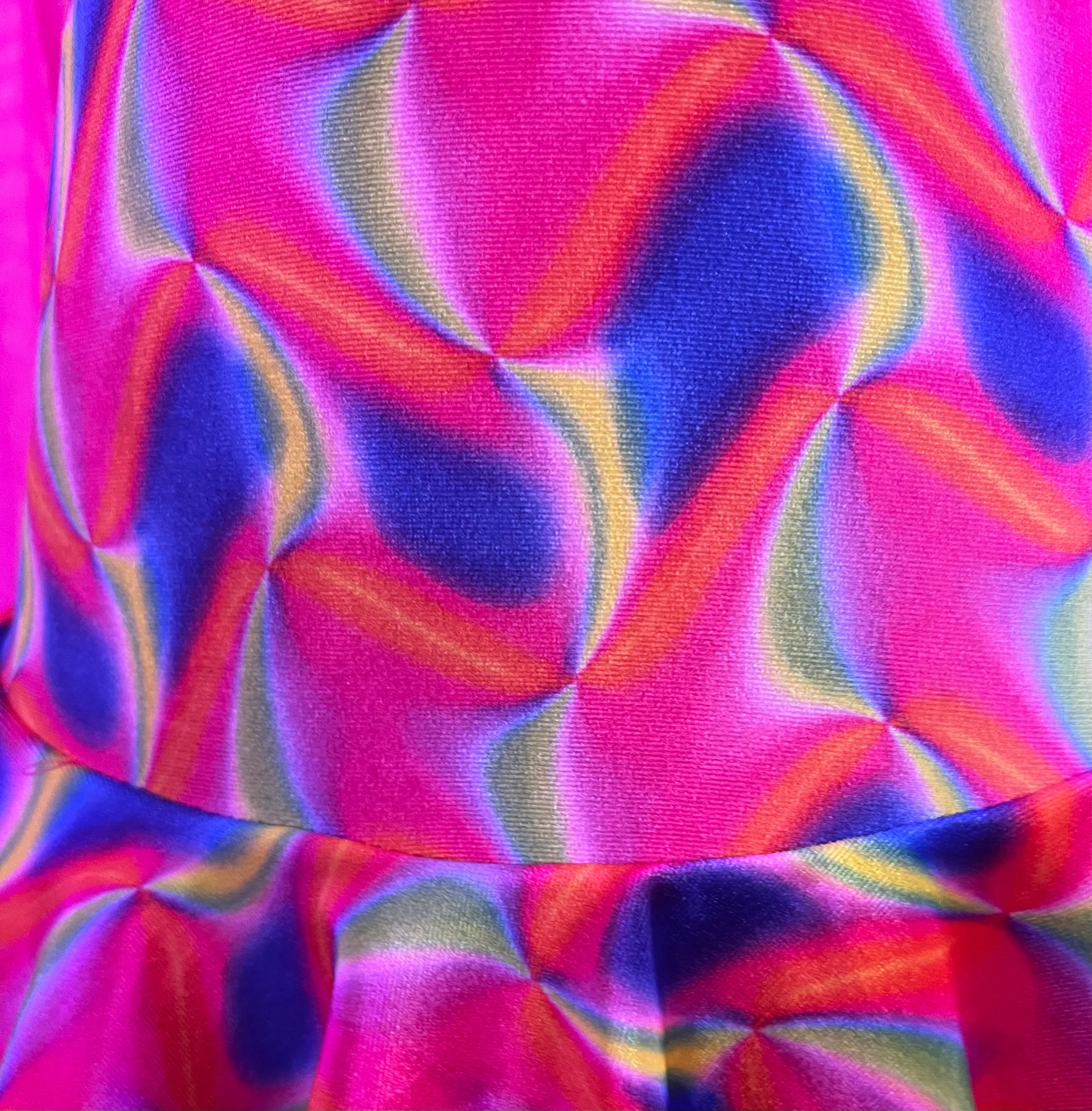 Neon Velvet Ice Skating Dress - Pink Candy